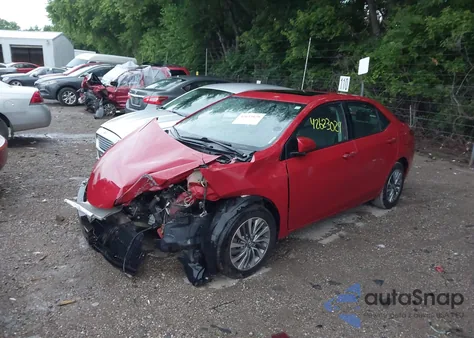 2017 Toyota Corolla Xle z USA, uszkodzony, nr VIN 2T1BURHE2HC835357